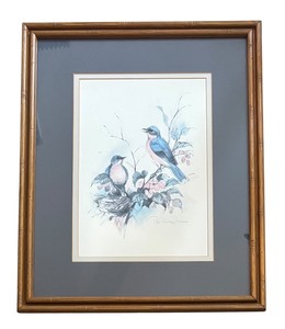 lot 83 image: Paul Whitney Hunter Framed Bird Print
