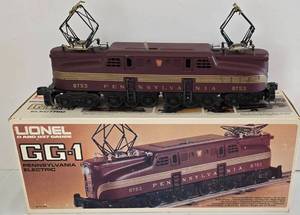 lot 2 image: Lionel 0 & 027 Gauge GG-1 Pennsylvania Electric Railroad Car