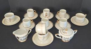 lot 165 image: Delicate White & Gold China Options Including Lefton & German Options
