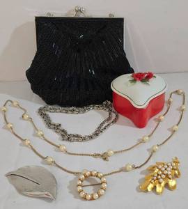 lot 264 image: Costume Jewelry, Formal Handbag & More