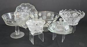 lot 274 image: Sparkling Vintage Crystal & Cut Glass Serving Ware