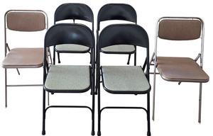 lot 275 image: Set of Six Samsonite Folding Chairs