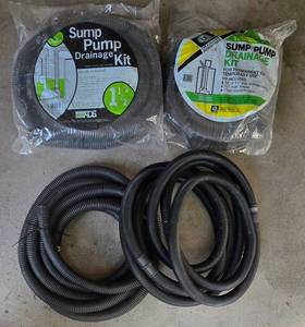 lot 284 image: Collection of Sump Pump Drainage Kits & Accessories