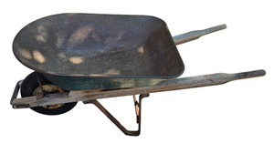 lot 297 image: Large Garden Mark Metal Wheel Barrow
