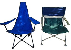 lot 298 image: Pair of Portable Canvas Lawn Chairs