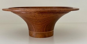 lot 25 image: Handturned Walnut Wood Bowl