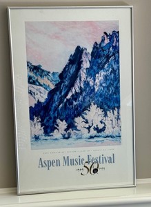 lot 27 image: Framed Aspen Music Festival 30th Anniversary Poster