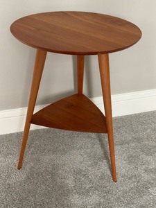 lot 47 image: Room & Board Handcrafted Vermont Wood Side Table