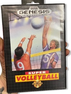 lot 4G image: Super Volleyball Sega Genesis Game with Case and Manual