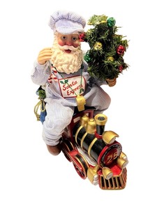 lot 87 image: Possible Dreams Clothtique Santa Express Train Figurine