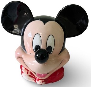 lot 100 image: Vintage Mickey Mouse Ceramic Bust Figurine