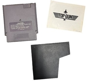 Top Gun NES Game Cartridge with Sleeve and Manual