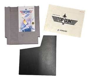 Top Gun NES Game Cartridge with Sleeve and Manual