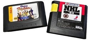 lot 4M image: Lot of 2 Sega Genesis Game Cartridges Virtua Fighter 32X and NHL 94