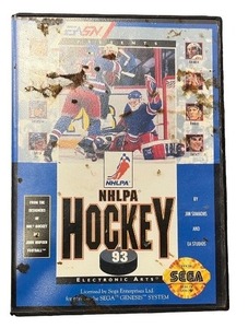 lot 4N image: NHLPA Hockey 93 Sega Genesis Game with Case and Manual