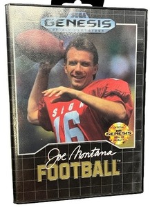 lot 4T image: Joe Montana Football Sega Genesis Game with Case and Manual