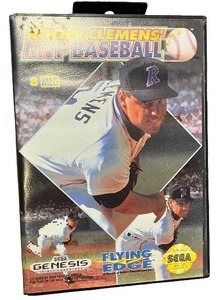 lot 4U image: Roger Clemens MVP Baseball Sega Genesis Game with Case and Manual