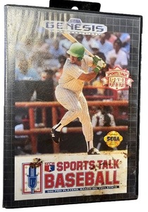 lot 4X image: Sega Genesis Sports Talk Baseball Game Cartridge with Case