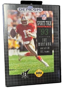 lot 4Y image: Sega Genesis NFL Sports Talk Football 93 Starring Joe Montana with Case
