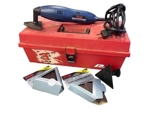lot 160 image: Ryobi DS-1000 Detail Sander with Accessories and Tool Box