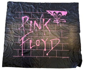 lot 182 image: Pink Floyd The Wall Black and Pink Fabric Tapestry