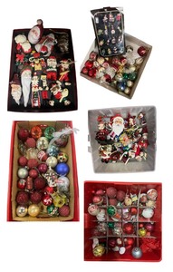 lot 152 image: Large Collection of Assorted Christmas Ornaments and Santa Decorations