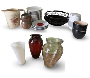 lot 111 image: Assorted Tableware and Vases Collection