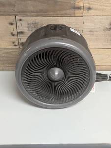 lot 84 image: Mainstays 2-in-1 1500W 2-Speed Turbo Fan & 2-Speed Fan-Forced Heater, NF-18U, Black