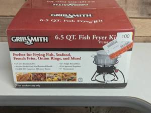 lot 100 image: Grillsmith 6.5qt Fish Fryer Kit - TF2181103-GS