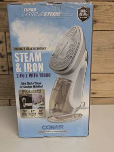 lot 51 image: Conair ExtremeSteam 2-in-1 Steamer & Iron with Turbo