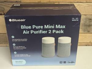 lot 12 image: Blueair Pure Mini Max Air Purifier - 2 pack - Fast-Quiet-Simple