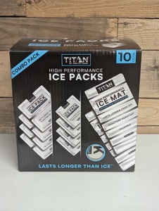 lot 45 image: Titan by Arctic Zone High Performance Ice Packs, 10 Pack Combo