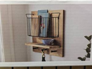 lot 182 image: 17x14 Wall Organizer BrownBlack - Threshold