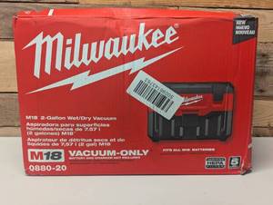 lot 118 image: Milwaukee M18 18-Volt 2 Gal. Lithium-Ion Cordless WetDry Vacuum (Vacuum-Only)