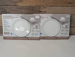 lot 121 image: 2 Pack Feit Electric LED Downlight Flush Ceiling Light 850 Lumens Dimmable Flush Mount