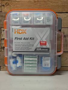 lot 154 image: First Aid Kit 328 Piece OSHA Compliant Contractor Office Jobsite Emergency Box