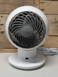 lot 141 image: WOOZOO Fan with Remote, Oscillating Fan, Desk Fan, Table Air Circulator, Globe Fan, Fan for Bedroom, 5 Speeds, White