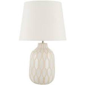 lot 57 image: Lansing Table Lamp - 21.25 Inch Height - TBL9007 - White - Safavieh