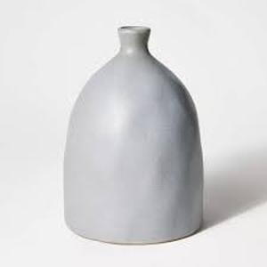 lot 61 image: Ceramic Slate Vase Gray - Threshold designed with Studio McGee