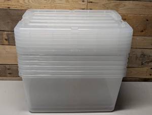 lot 188 image: 6 Pack - Greenmade InstaView 45 Multi-Use Storage Bin, 45 Quart