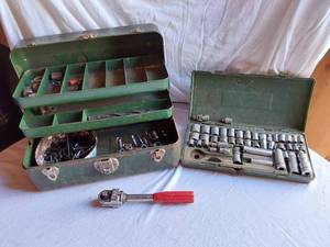 lot 10 image: Vintage Viking Ratchet, Other Sockets, and More