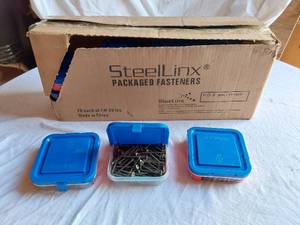 lot 18 image: 20 Packs of SteelLinx Packaged Fasteners including #6 x 2 Phillips Bugle Head Screws and Boxes