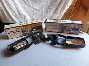 lot 44 image: Prime Products Clip On Tow Mirror Set including Adjustable Straps