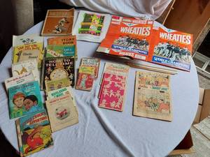 lot 79 image: Vintage Childrens Books and Memorabilia Including Archie Comic and Wheaties Boxes