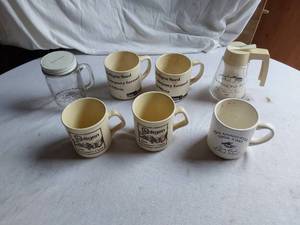 lot 83 image: Commemorative Mugs and Glassware- Citizens State Bank Sugar Dispenser