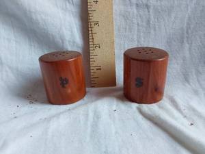 lot 238 image: Wooden Salt and Pepper Shakers