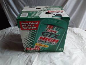 lot 257 image: Castrol GTX High Mileage SAE 20W-50 Motor Oil - 6 Quarts
