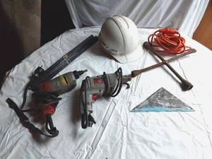 lot 261 image: Milwaukee and Skil Power Tools, Hard Hat