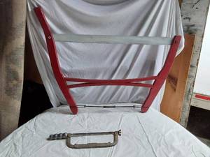 lot 270 image: Bow Saw and Hacksaw