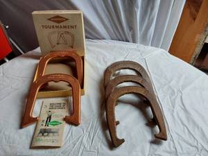 lot 309 image: Lot of 5 Diamond Horseshoes including Tournament and Eagle Ringer Models